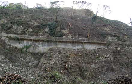 Veduta del canale Cervino prima dell’opera di presa