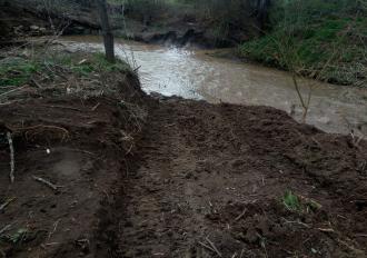 Ripristino scogliera sul Torrente Vezza in Comune di Bomarzo