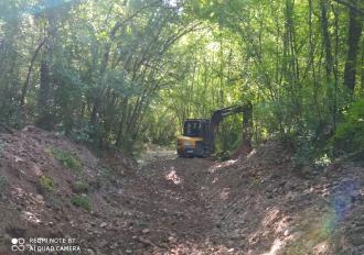 FOSSO DELL'EREMITA IN COMUNE DI ACQUASPARTA - EVENTI ALLUVIONALI 8/6/2020 - INTERVENTO DEL CONSORZIO