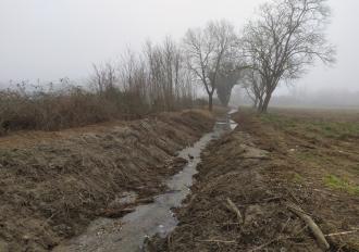 Lavori sul Fosso di Montecalvello in Comune di Graffignano