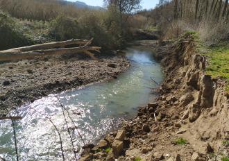 Ripristino scogliera sul Torrente Vezza in Comune di Bomarzo