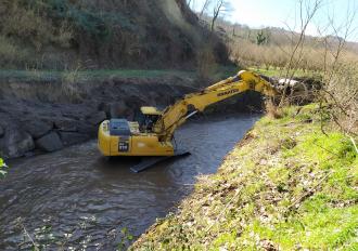 Ripristino scogliera sul Torrente Vezza in Comune di Bomarzo