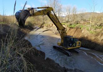 Ripristino scogliera sul Torrente Vezza in Comune di Bomarzo