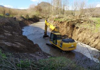 Ripristino scogliera sul Torrente Vezza in Comune di Bomarzo