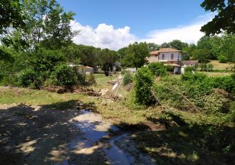 FOSSO VALLEMOLINA SAMBUCO LOC. CASTEL DELL'AQUILA COMUNE DI MONTECASTRILLI - EVENTI ALLUVIONALI 8 GIUGNO 2020