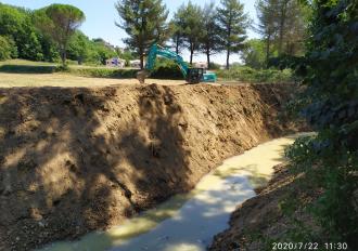 Lavori di Manutenzione sul Fosso Sambuco in Comune di Avigliano Umbro