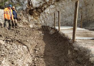 LAVORI SUL FOSSO LA SARGIOLA IN COMUNE DI POLINO