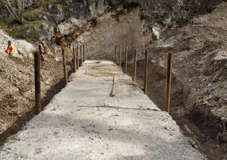 LAVORI SUL FOSSO LA SARGIOLA IN COMUNE DI POLINO