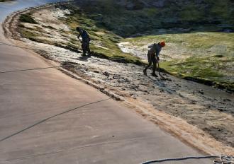 Manutenzione degli invasi collinari in previsione della stagione irrigua 2021